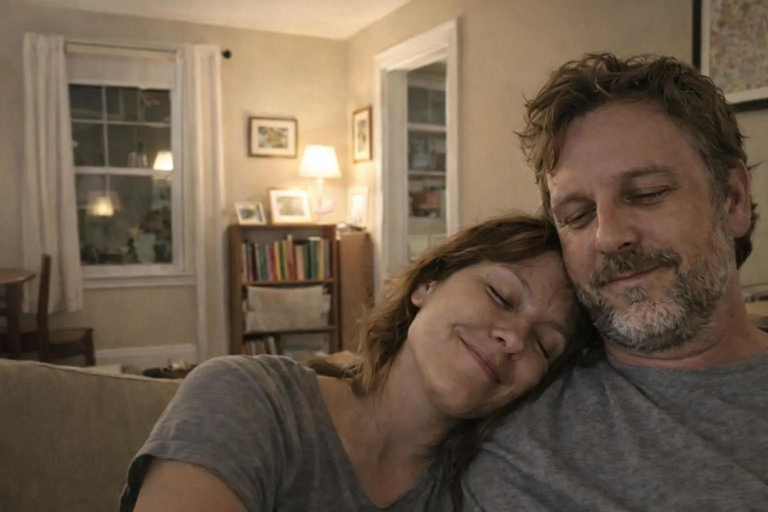 A happy couple.
